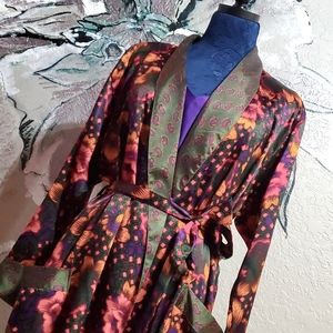 Vintage Satin Robe & Nightgown
